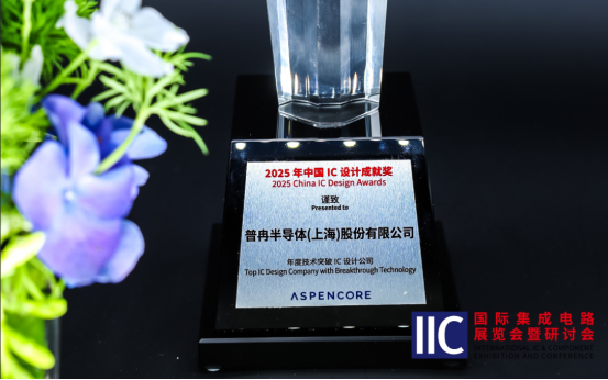 普冉半導體斬獲IIC 2025年度技術突破獎！用芯定義未來(圖1)